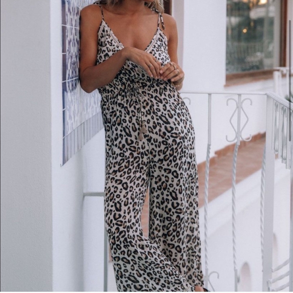 Spell & The Gypsy Bodhi Leopard Print Jumpsuit - Picture 2 of 15